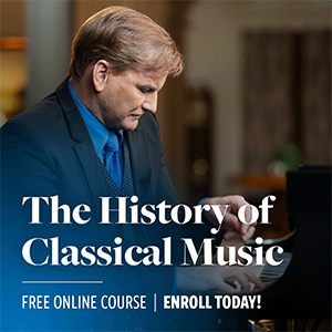 In “The History of Classical Music,” concert pianist and Hillsdale College Distinguished Fellow Hyperion Knight explains how music has developed and what distinguishes the greatest musical achievements through the life of Beethoven. 