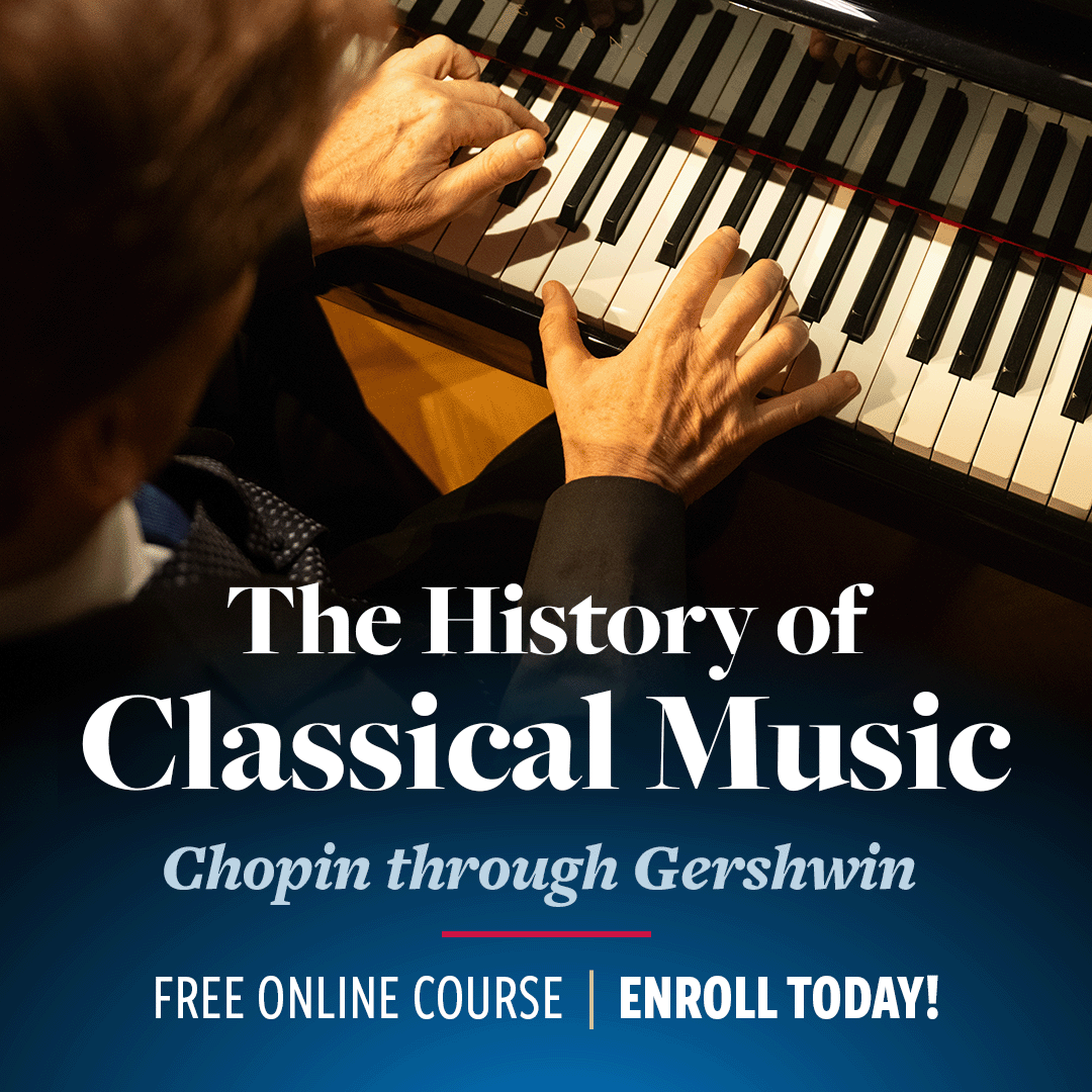 In “The History of Classical Music,” concert pianist and Hillsdale College Distinguished Fellow Hyperion Knight explains how music has developed and what distinguishes the greatest musical achievements through the life of Beethoven. 